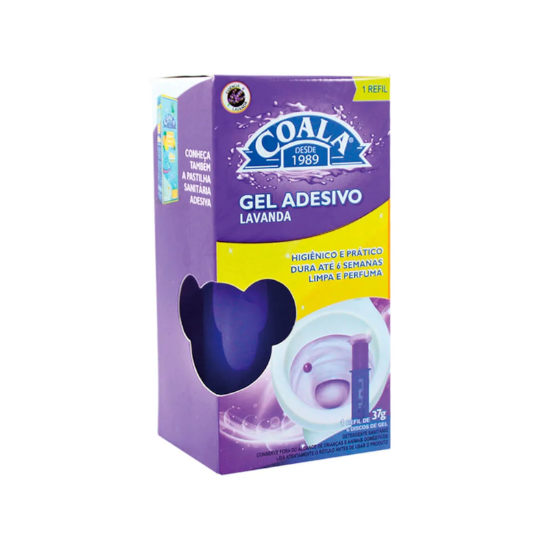 Gel Adesivo Refil Lavanda 37g Coala