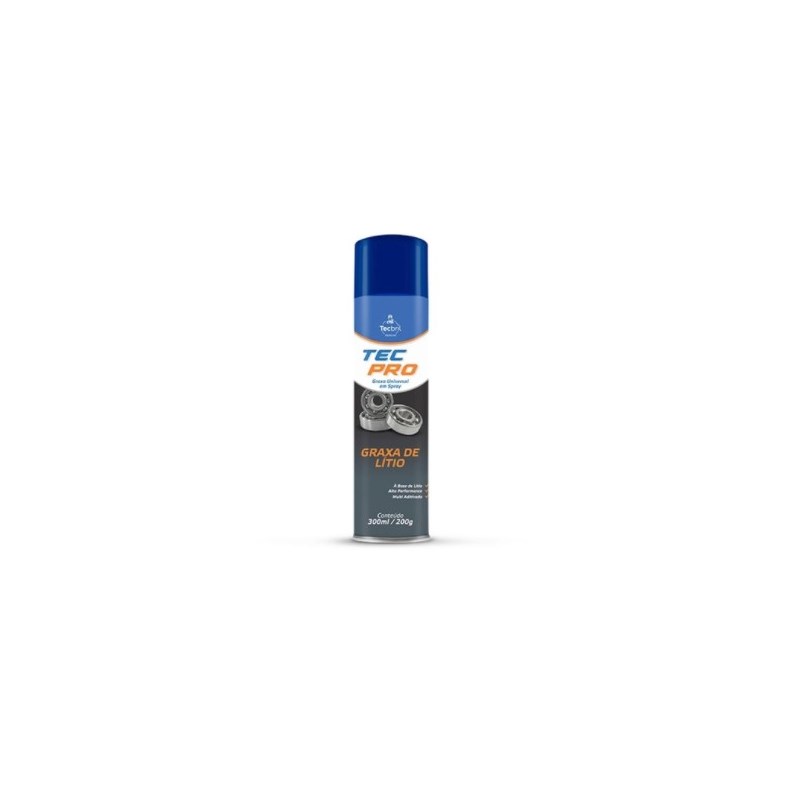 Graxa de Lítio Spray Azul Tecbril 300ml/200g.