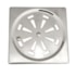 Grelha 10x10cm Abre e Fecha Inox Flux Hidro