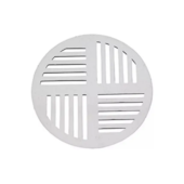 Grelha N13 Redonda 150mm Alumínio Amanco Grelha N13 Redonda 150mm Alumínio Amanco