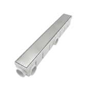 Grelha Oculta com Caixa Coletora 6x50cm Branco Inox Delta