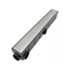 Grelha Oculta com Caixa Coletora 6x50cm Preto Inox Delta