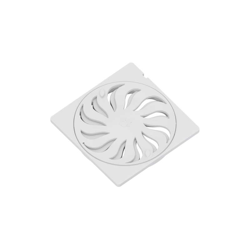 Grelha Quadrada 15x15cm Abre e Fecha Branco Tigre