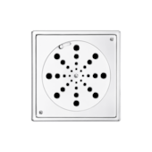 Grelha Quadrada 15x15cm com Porta Grelha Inox 450 Delta