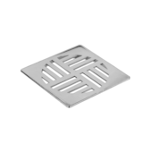 Grelha Quadrada Cromada 150mm Krona  Grelha Quadrada Cromada 150mm Krona
