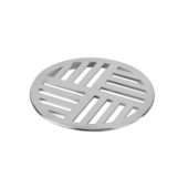 Grelha Redonda Cromada 150mm Krona  Grelha Redonda Cromada 150mm Krona