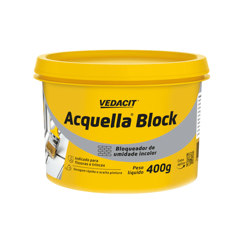 Impermeabilizante Acquella Block Pote 400g Vedacit