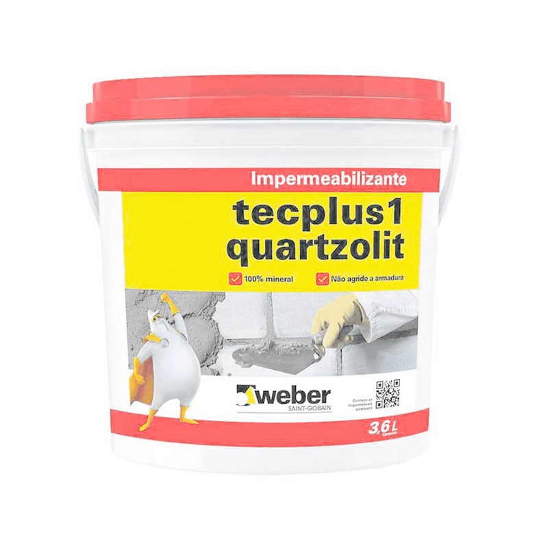 Impermeabilizante Tecplus 1 Galão 3,6L Quartzolit