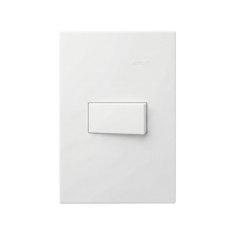 Interruptor 1 Seção Paralelo 10A Branco Fosco 35 Simon