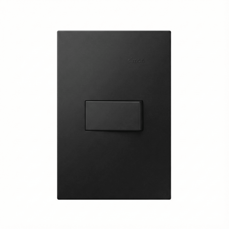 Interruptor 1 Seção Simples 10A Preto Fosco 35 Simon