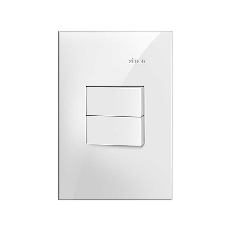 Interruptor 2 Seções Simples L35 Branco Simon
