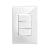 Interruptor 3 Seções Simples L35 Branco Simon
