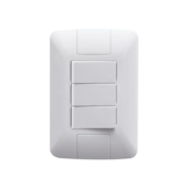 Interruptor Aria 3 Seções Simples 6A Tramontina Interruptor Aria 3 Seções Simples 6A Tramontina