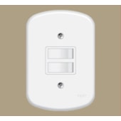 Interruptor Blanc 2 Seções Paralelo Ref 0642 Fame Interruptor Blanc 2 Seções Paralelo Ref 0642 Fame