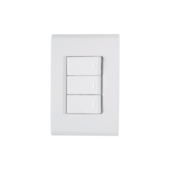 Interruptor Liz 3 Seções Simples 10A Tramontina Interruptor Liz 3 Seções Simples 10A Tramontina