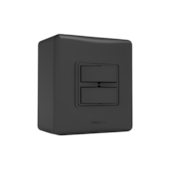 Interruptor Simples 2 Seções Sobrepor Preto Enerbras Interruptor Simples 2 Seções Sobrepor Preto Enerbras