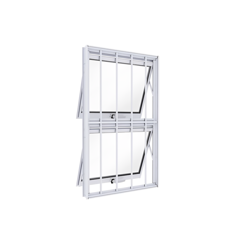 Janela 100x60cm Máximo Duplo Vertical com Grade Lucasa
