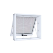 Janela Basculante com Grade em Aço 60x80cm Branco Riobras Janela Basculante com Grade em Aço 60x80cm Branco Riobras