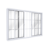 Janela Correr 100x200cm 2 Folhas Central Lucasa