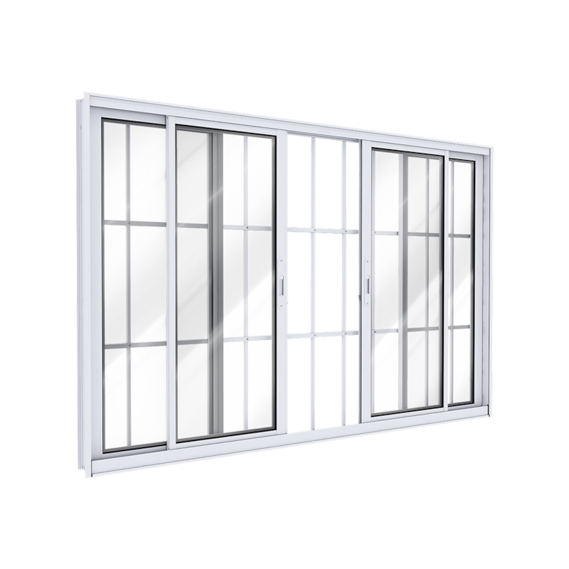 Janela Correr 100x200cm 2 Folhas Central Lucasa