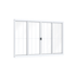 Janela Correr 100x200cm com Grade Lucasa
