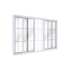 Janela Correr 120x150cm 2 Folhas com Grade Central Lucasa