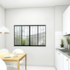 Janela Correr 4 Folhas Preta com Grade 100x150cm PA384.0 Lucasa