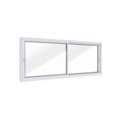 Janela Correr 60x100cm Lateral Horizontal 2Folhas Lucasa