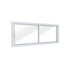 Janela Correr 60x100cm Lateral Horizontal 2Folhas Lucasa
