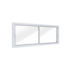 Janela Correr 60x150cm Lateral Horizontal Lucasa