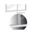 Janela Correr 60x150cm Lateral Horizontal Lucasa