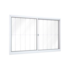 Janela de Correr 100x100cm com Grade 2 Folhas Aluminio Lucasa