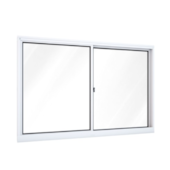Janela de Correr 2 Folhas 100x100 Alumínio Branco sem Grade Riobras Janela de Correr 2 Folhas 100x100 Alumínio Branco sem Grade Riobras