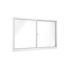 Janela de Correr 2 Folhas 100x100cm Alumínio Branco sem Grade Riobras