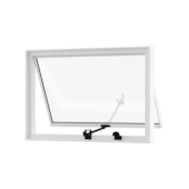 Janela Máximo Ar 40x60cm Vidro Liso Branco Líder