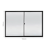Janela Slim 100x150cm 2 Folhas Vidro Reflexisivel Preto Líder