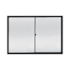 Janela Slim 100x150cm 2 Folhas Vidro Reflexisivel Preto Líder