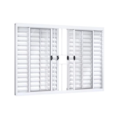 Janela Veneziana com Grande em Alumínio 6 Folhas 100x120cm Riobras Janela Veneziana com Grande em Alumínio 6 Folhas 100x120cm Riobras