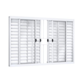 Janela Veneziana com Grande em Alumínio 6 Folhas 100x150cm Riobras Janela Veneziana com Grande em Alumínio 6 Folhas 100x150cm Riobras