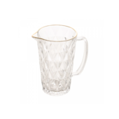 Jarra de Vidro com Fio de Ouro Diamond 1,14L Lyor