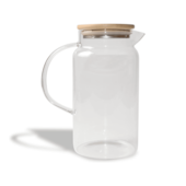 Jarra de Vidro com Tampa de Bambu 1,2L Oikos