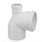 Joelho para Esgoto 90° com Visita 100x50mm Krona  Joelho para Esgoto 90° com Visita 100x50mm Krona