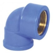 Joelho Soldável 90° Bucha Latão 25x3/4mm Krona  Joelho Soldável 90° Bucha Latão 25x3/4mm Krona