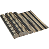 Jogo Americano Bambu com Listras com 4 Peças 30x45cm Mimo Style Jogo Americano Bambu com Listras com 4 Peças 30x45cm Mimo Style