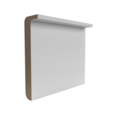 Produto Jogo de Alizar MDF 215x05cm Branco Rocha Porta