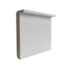 Jogo de Alizar MDF 215x05cm Branco VL Rocha Porta