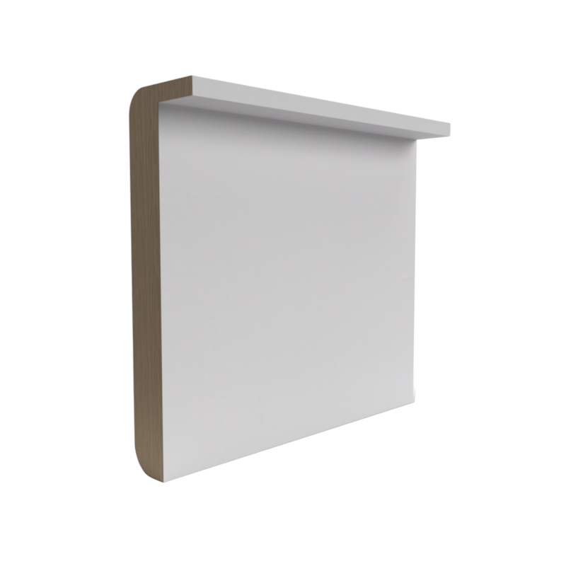 Jogo de Alizar MDF 215x05cm Branco VL Rocha Porta