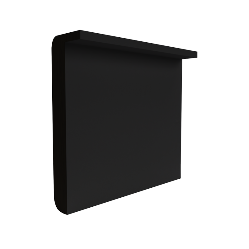 Jogo de Alizar MDF 215x05cm Preto Rocha Porta