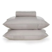 Jogo de Cama Nuance Cinza Névoa King - Karsten Jogo de Cama Nuance Cinza Névoa King - Karsten