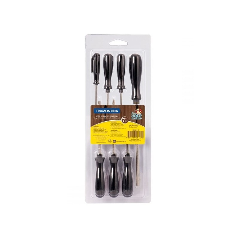 JOGO DE CHAVES FENDA 7PC 43408/115 TRAMO